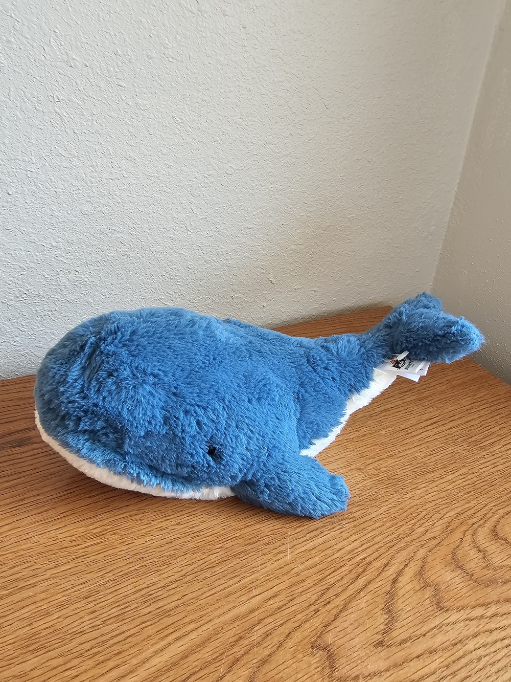 Jellcat Wally Whale 14 Inch Retired Blue Soft Plush Toy